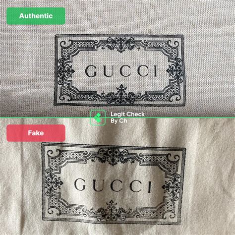 gucci dust bag fake vs real